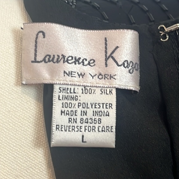 Laurence Kazar Long Black Beaded Sequin - Picture 17 of 17